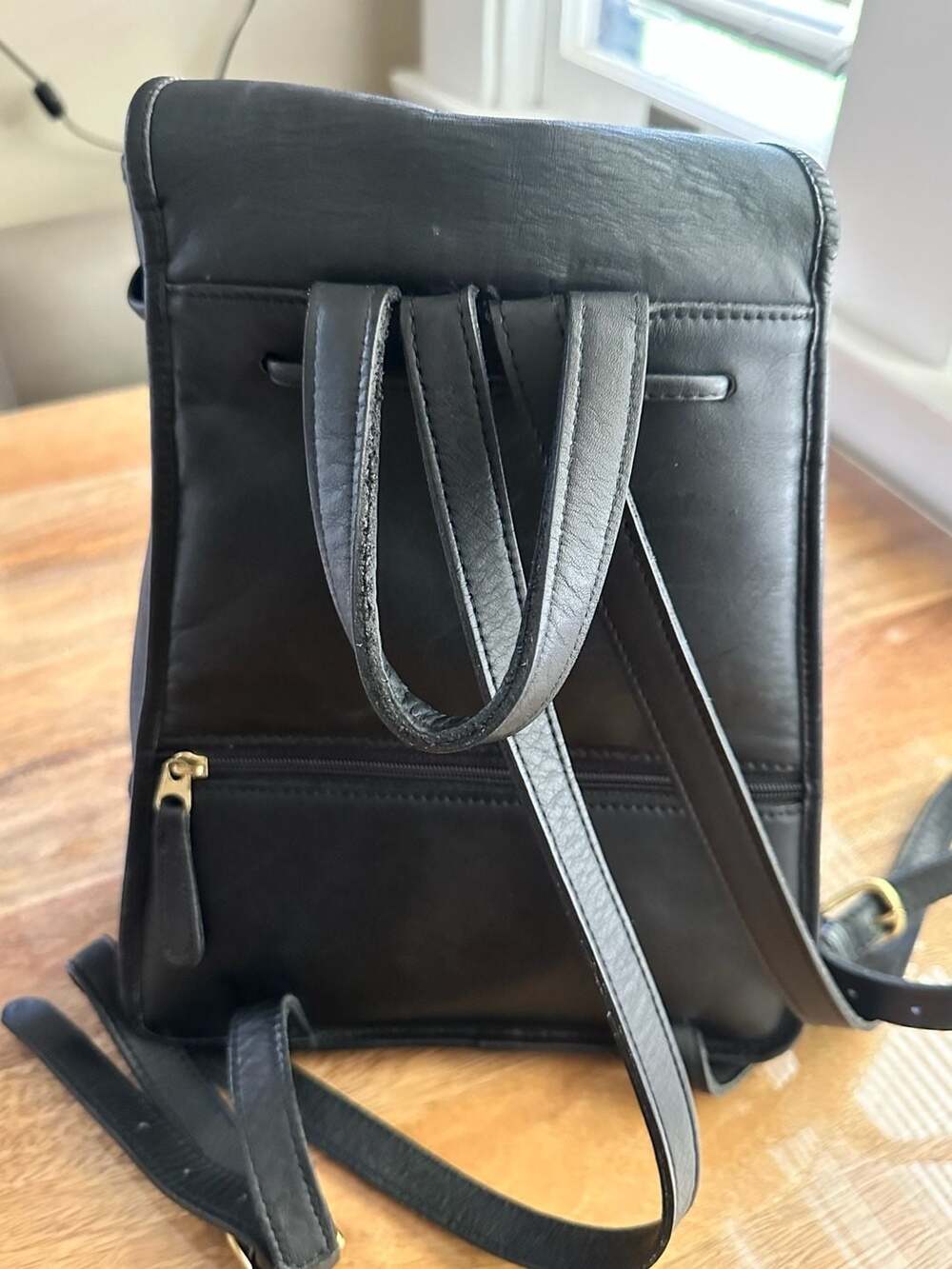 Vintage Coach 9960 Black Leather Mini Daypack Backpack - Picture 9 of 12